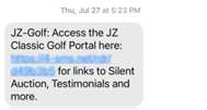 SMS/Pro: JZ Golf Classic